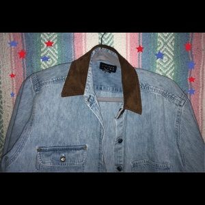 jean flannel oversized